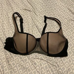 Black mesh bra